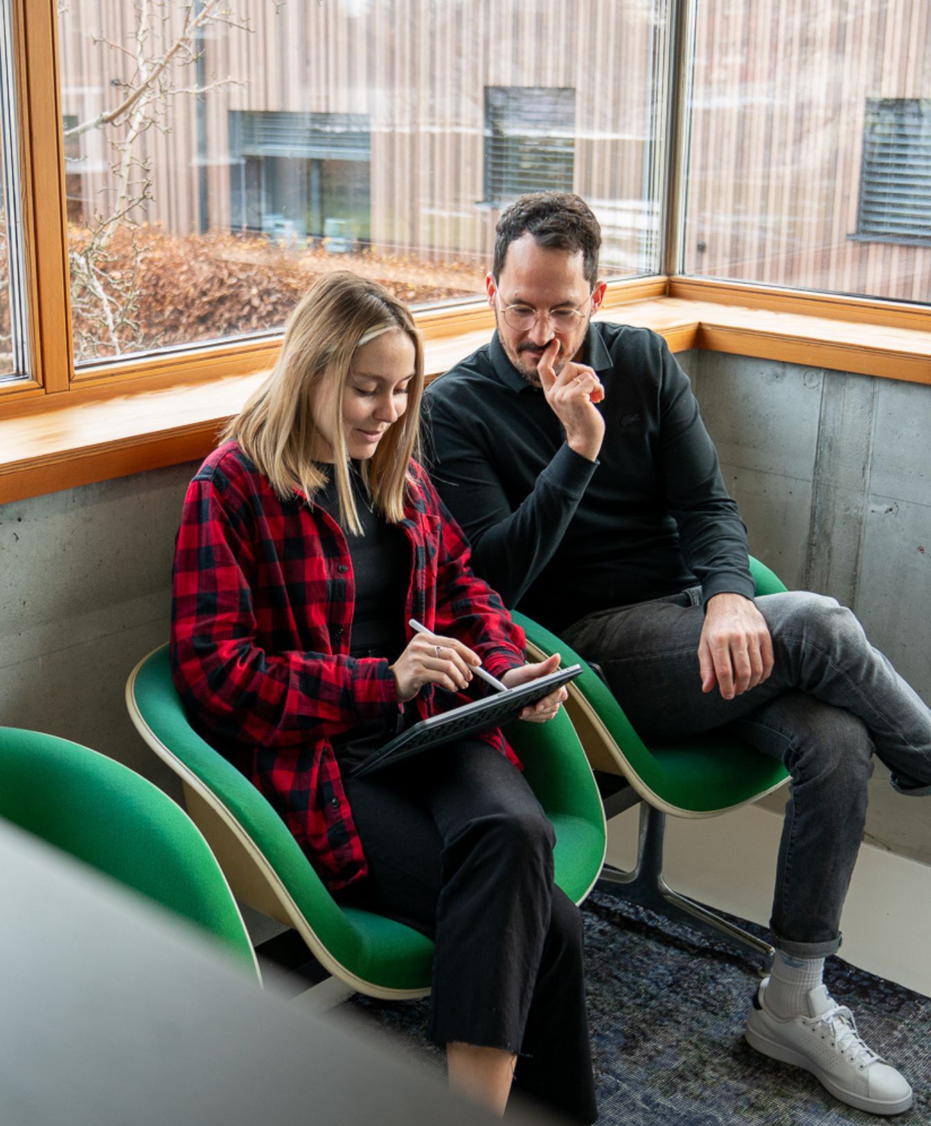 Das beFRANZ Team bei der gemeinsamen Arbeit